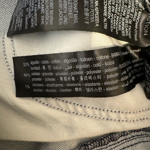 Zara Men’s Soft Denim Light Blue Wash Drawstring Shorts - Picture 7 of 8